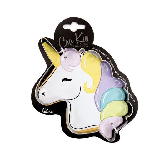 Unicorn head shaped cookie cutter