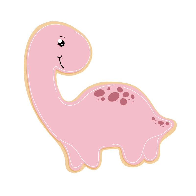 Coo Kie BABY BRONTOSAURUS Cookie Cutter image  3