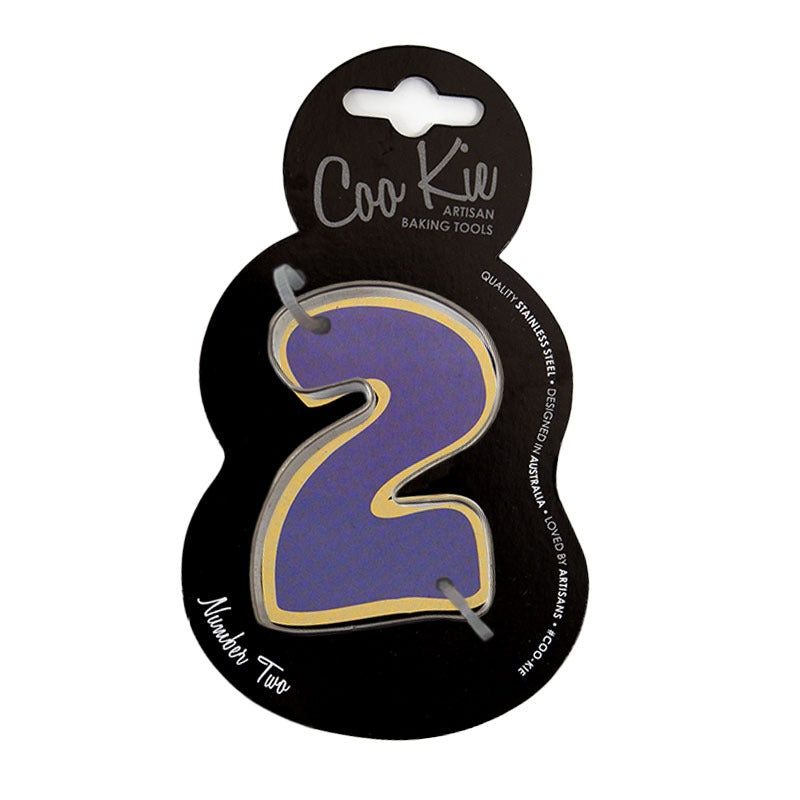 Number 2 shaped cookie cutter