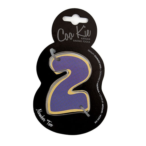 Number 2 shaped cookie cutter