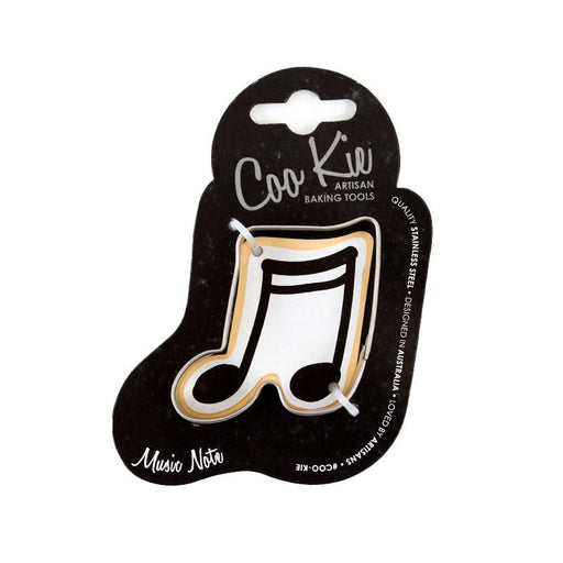 Music note shaped cookie cutter