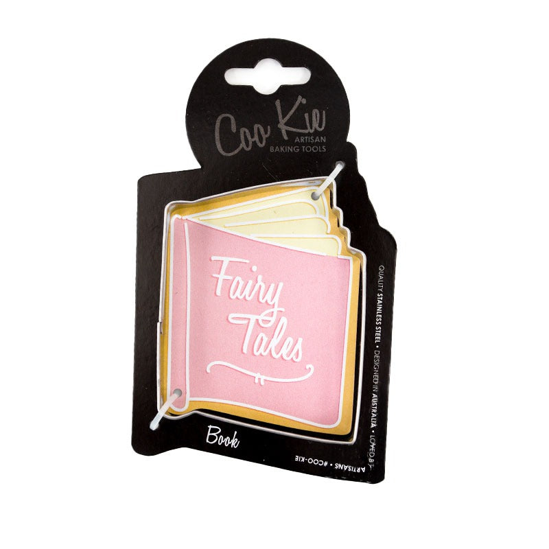 Open book shaped cookie cutter