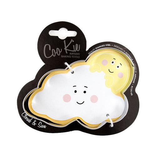 Cloud with sun shaped cookie cutter
