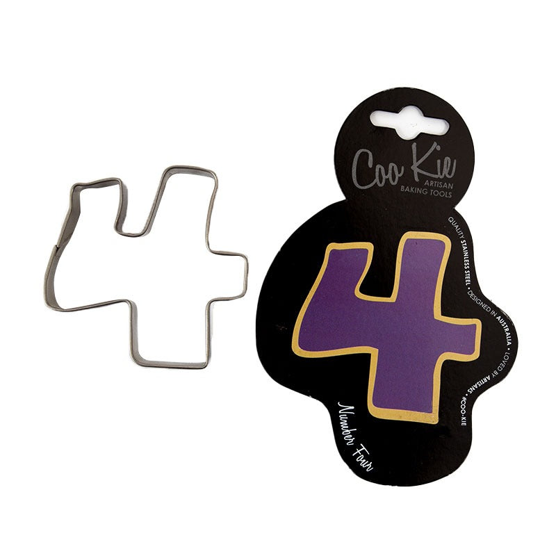 Coo Kie NUMBER 4 Cookie Cutter image  2