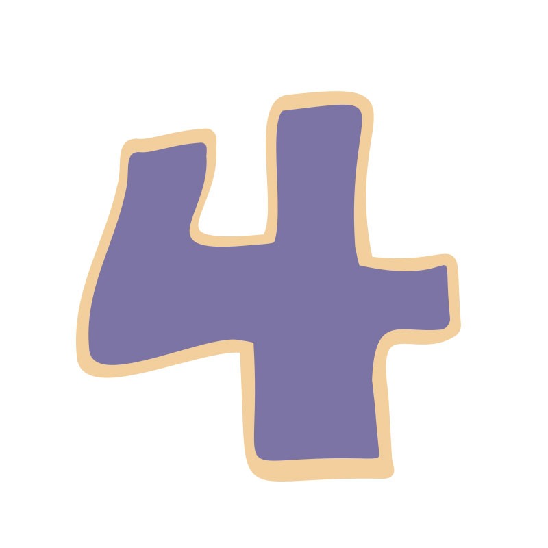 Coo Kie NUMBER 4 Cookie Cutter image  3