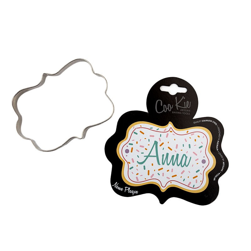 Coo Kie NAME PLAQUE Cookie Cutter image  2