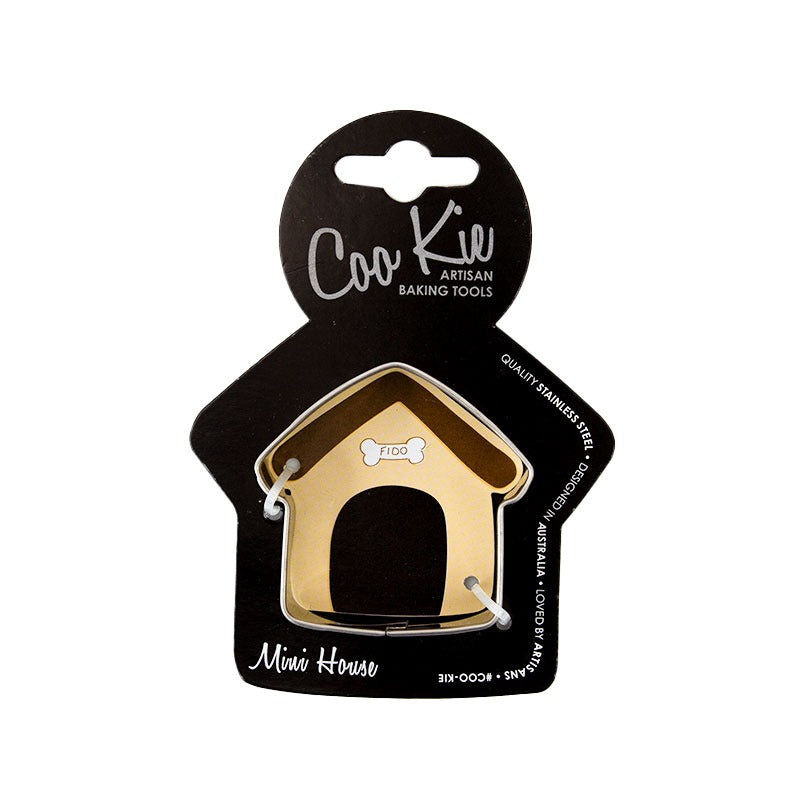 Small dog house shaped cookie cutter