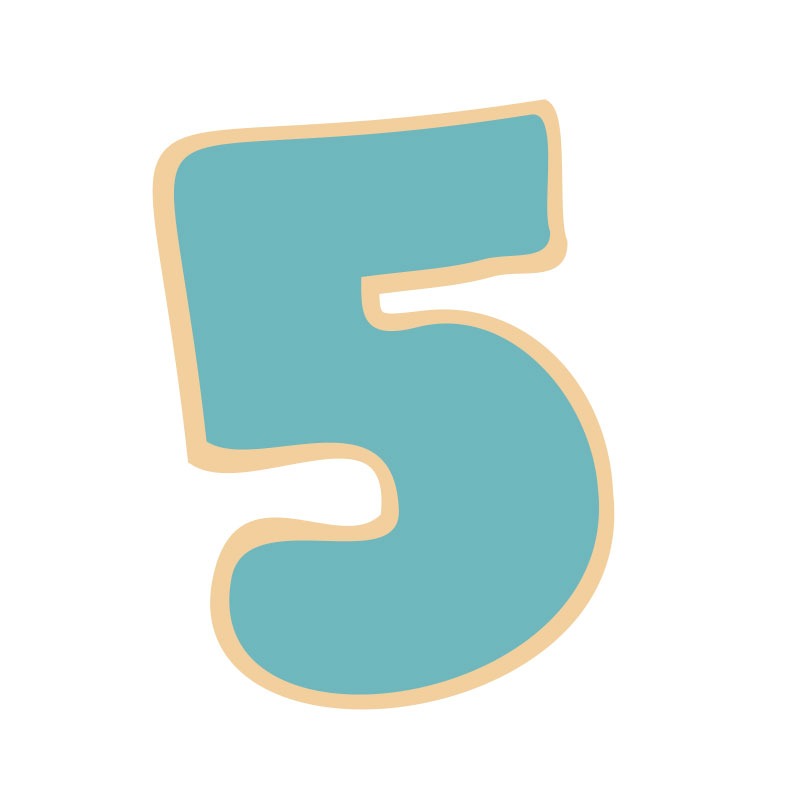 Coo Kie NUMBER 5 Cookie Cutter image  3