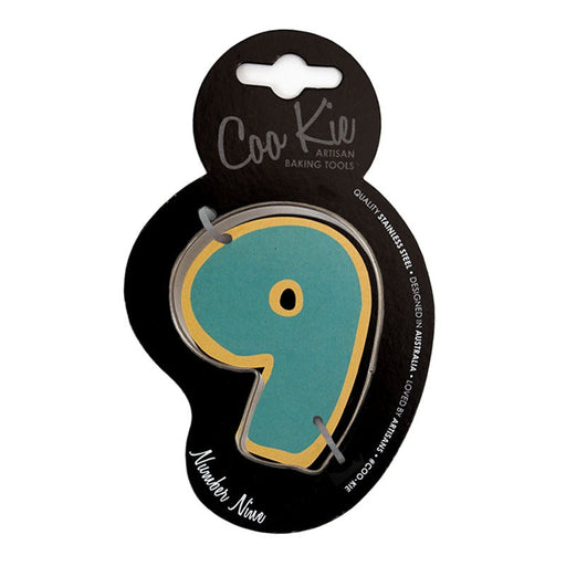 Number 9 shaped cookie cutter