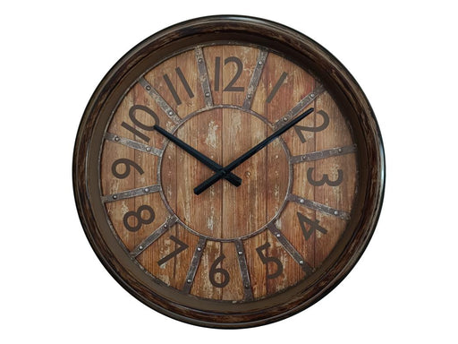 50cm antique brown wall clock large numbers
