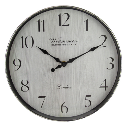 Clock with Black and White Background 29cm