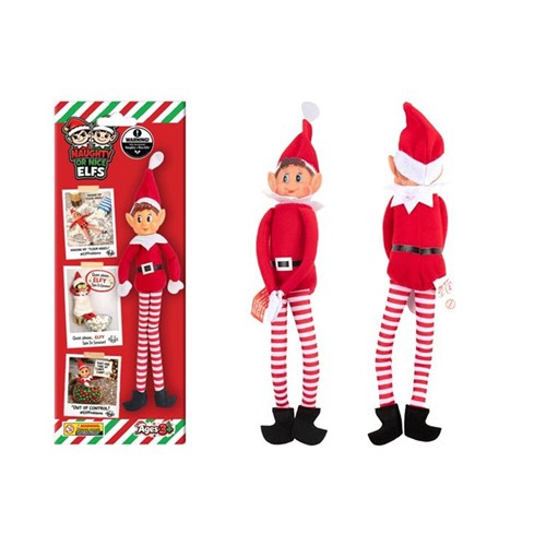 30cm bendable boy Christmas elf decoration