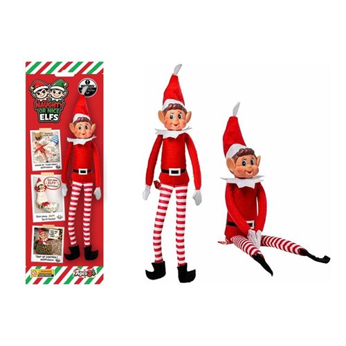 39cm bendable girl Christmas elf decoration