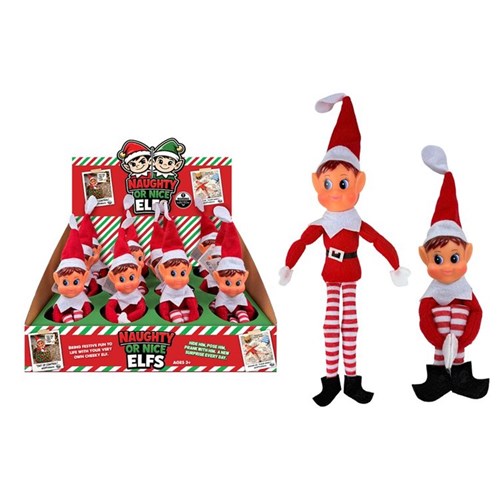 33cm girl Christmas elf decoration