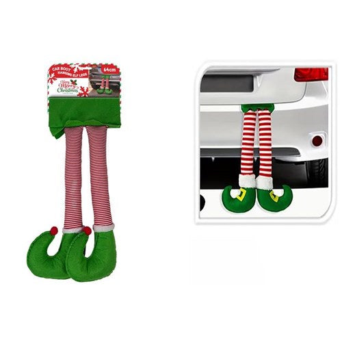64cm car boot hanging elf legs Christmas decoration