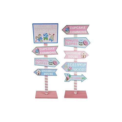 75cm Candyland tall Christmas sign assorted designs
