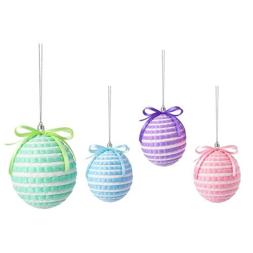 10cm bubble gum plush Christmas bauble assorted