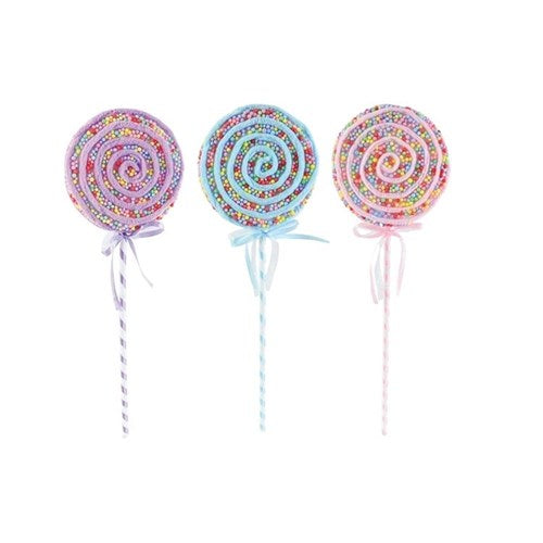 43cm curly sprinkle lollipop Christmas pick