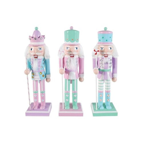 26cm pastel candy Christmas nutcracker assorted