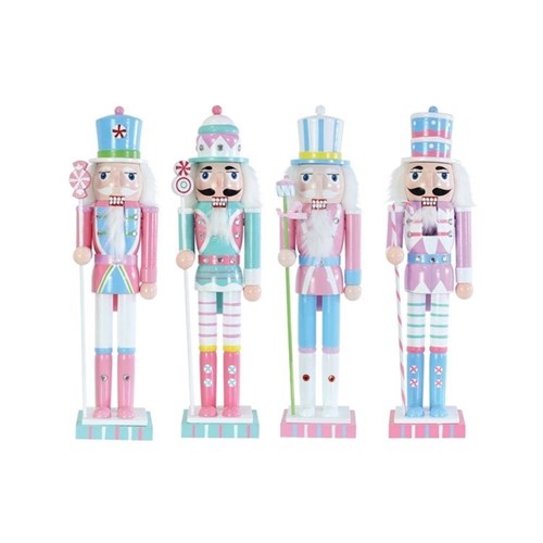 40cm pastel candy Christmas nutcracker assorted