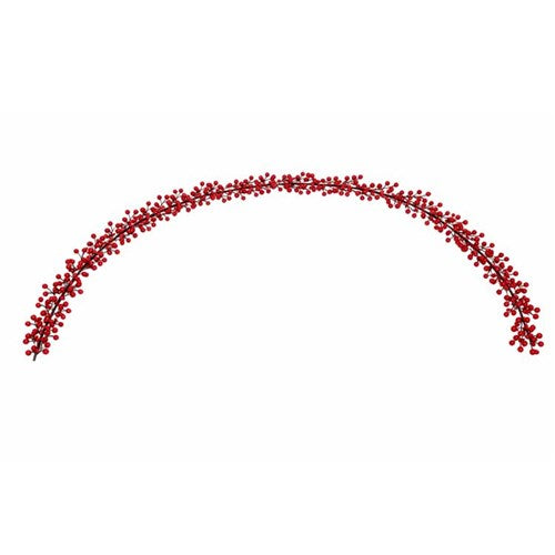 1.8m red berry Christmas garland decoration