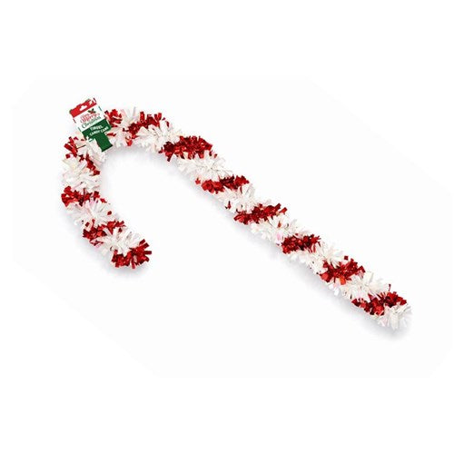 65cm tinsel candy cane Christmas decoration