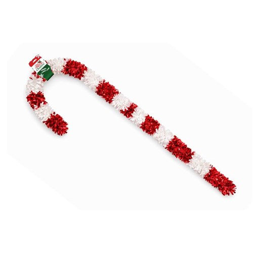 110cm tinsel candy cane Christmas decoration