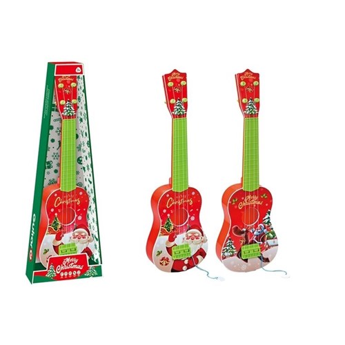 Christmas toy guitar 17 x 55cm assorted