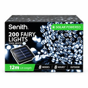 Cool white 200 LED solar fairy lights 13.5m – thumbnail