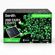 Green 200 LED solar fairy lights 13.5m – thumbnail