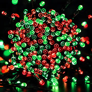 400 LED red and green solar fairy lights 25.5m with 8 functions – thumbnail
