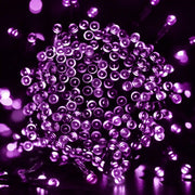 Purple 200 LED solar fairy lights 13.5m with 8 functions – thumbnail