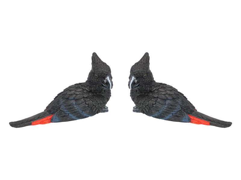 Black cockatoo figurine paperweight