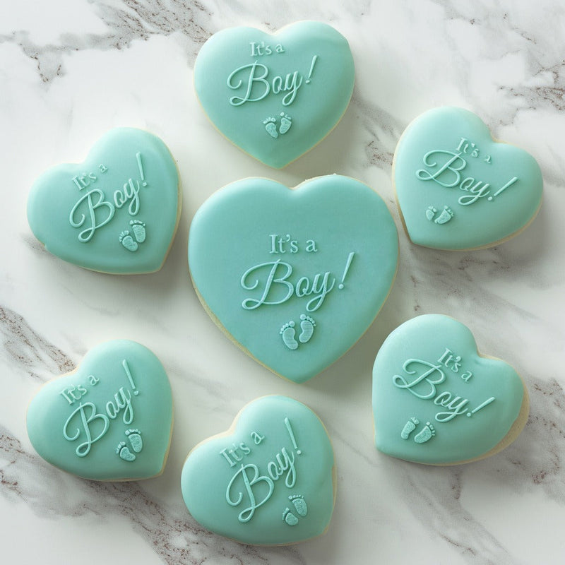 It's a Boy text embosser stamp