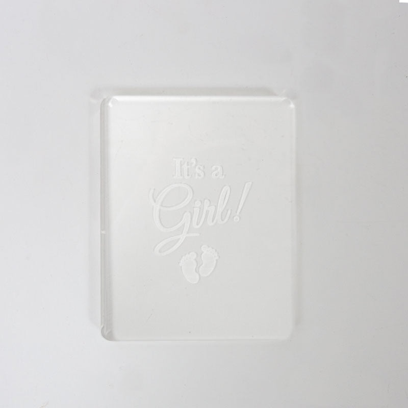 Coo Kie Embosser Stamp - Its A Girl image  4