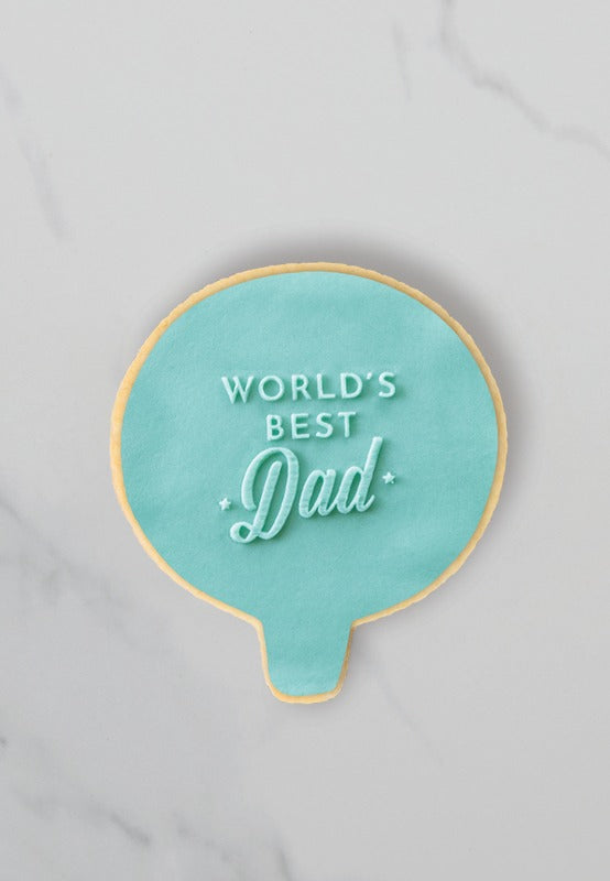 Coo Kie Embosser Stamp - Worlds Best Dad image  3