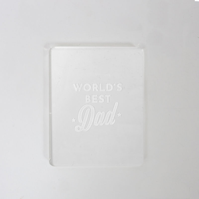 Coo Kie Embosser Stamp - Worlds Best Dad image  4