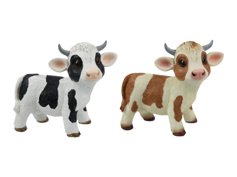 Standing Cute Cow 14cm 2 assorted