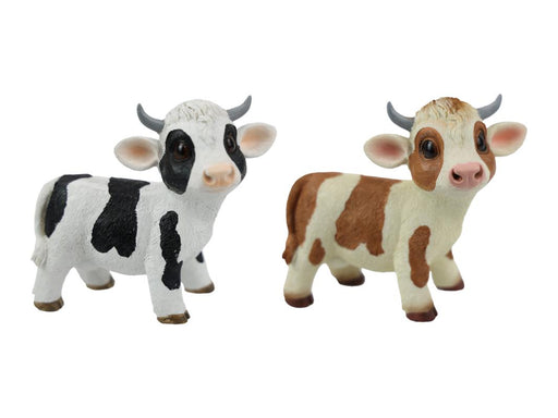 Standing Cute Cow 14cm 2 assorted