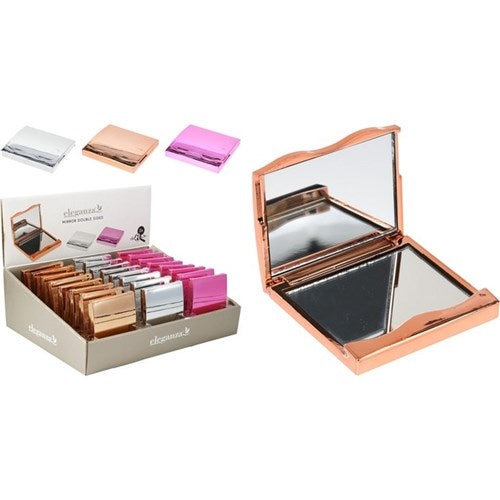 Small 70x65mm folding pocket mirror for makeup touch ups