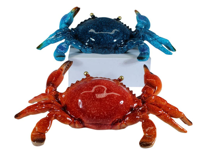Assorted marble crab ornament 25cm