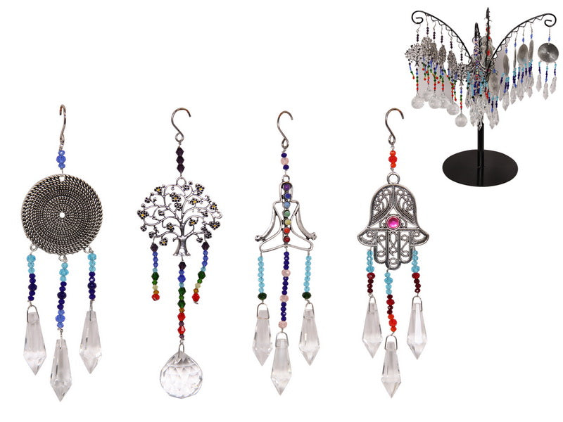 WELLNESS CRYSTAL SUNCATCHER 4 ASSTD