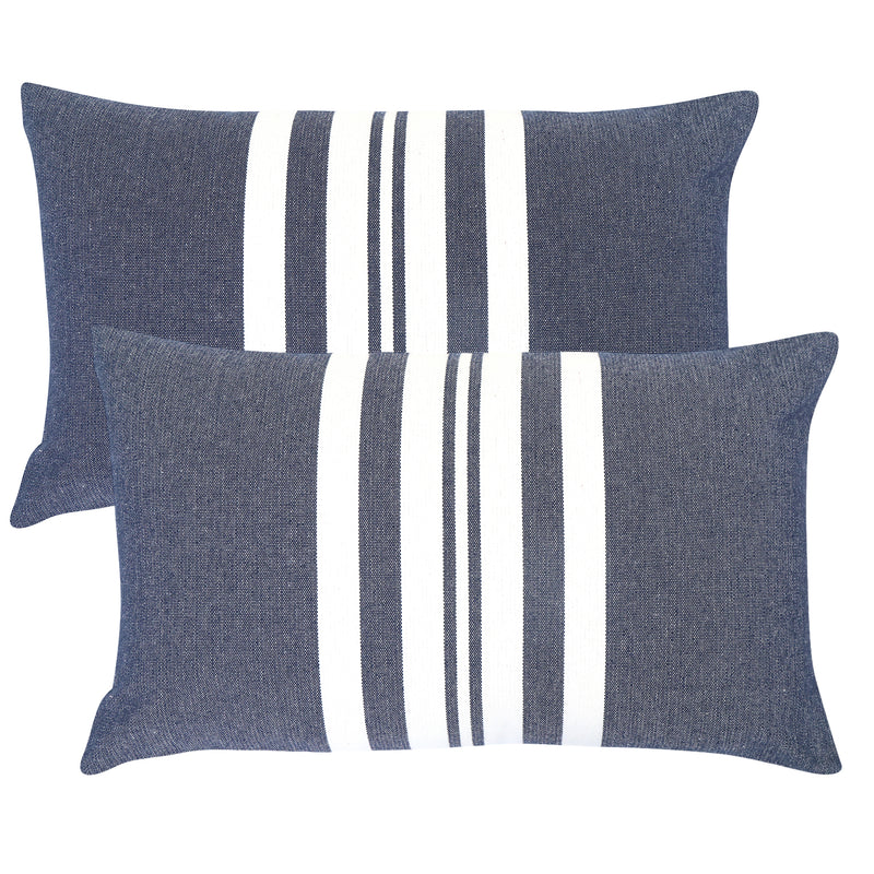 SunStrip Outdoor Cushion Navy Blue 50x30cm