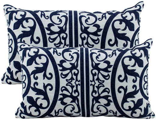 Cape Cod Linen Cushion Navy 30x50cm