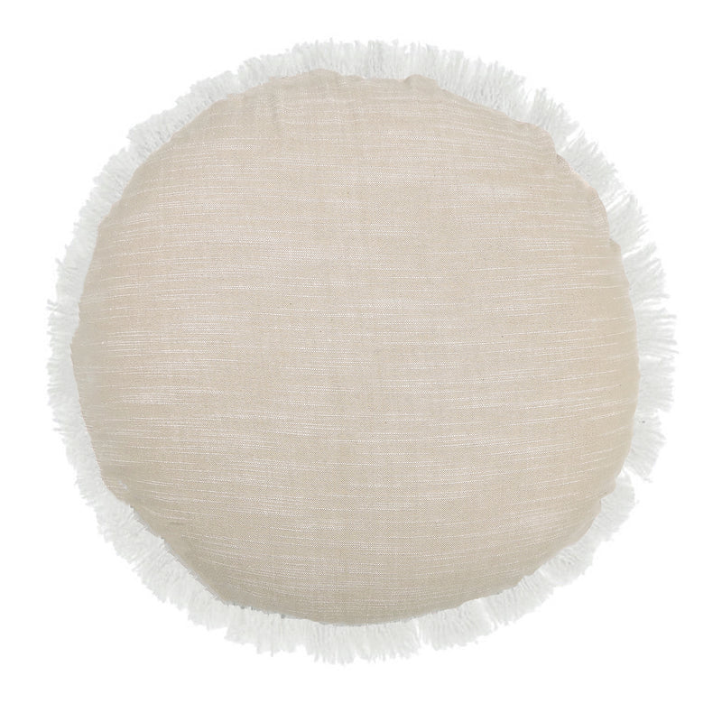 Kitchen Prep Elysian Round Cotton Cushion 45Cm Taupe