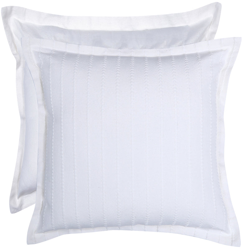 Dobby Eco Cushion 50x50cm White