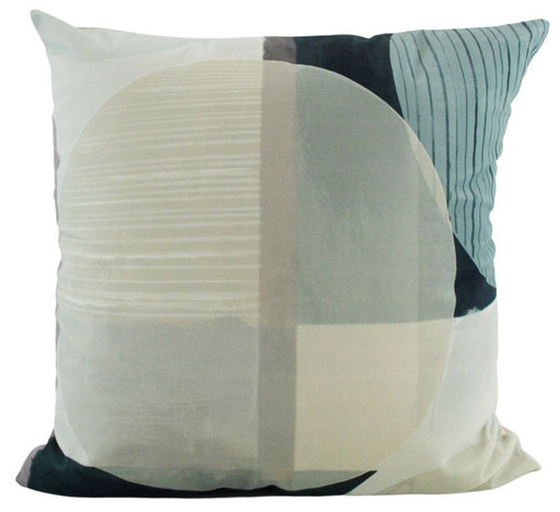 Jade green velvet cushion 50x50