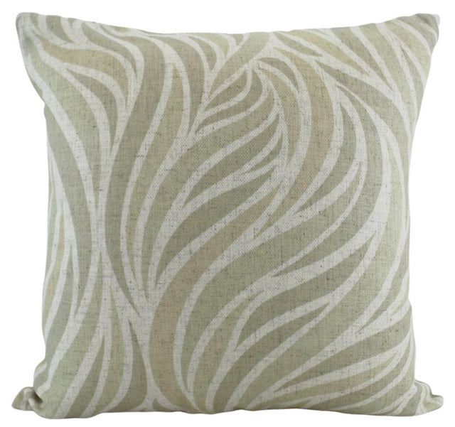 Linen floral cushion 50x50