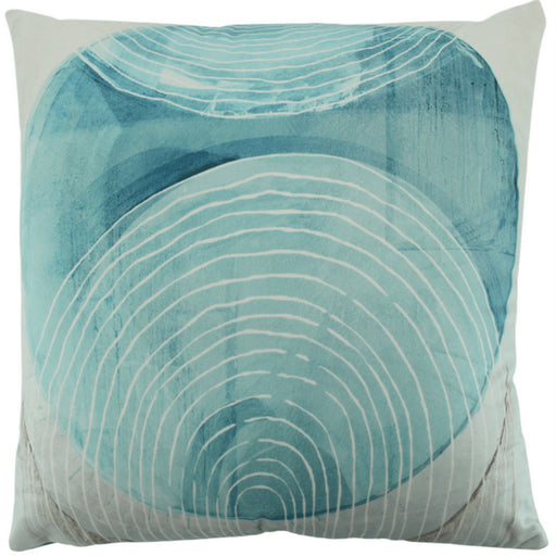 Blue velvet cushion 50x50