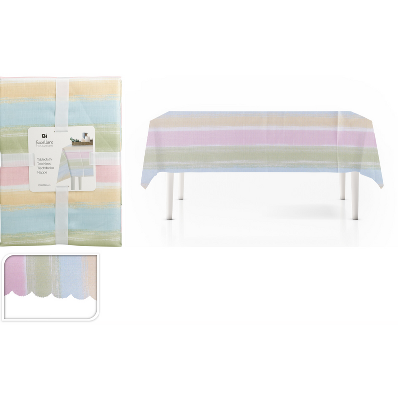 summer design tablecloth measuring 130 x 180cm